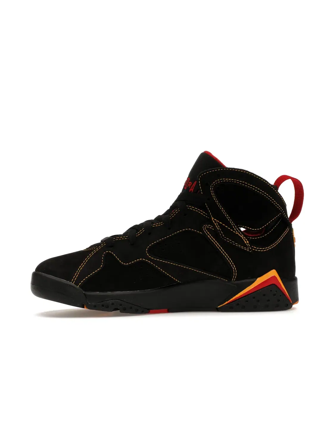 Детские кроссовки для мальчиков с контрастной строчкой Jordan 7 Retro — изображение 3 из 4, черный/-красный