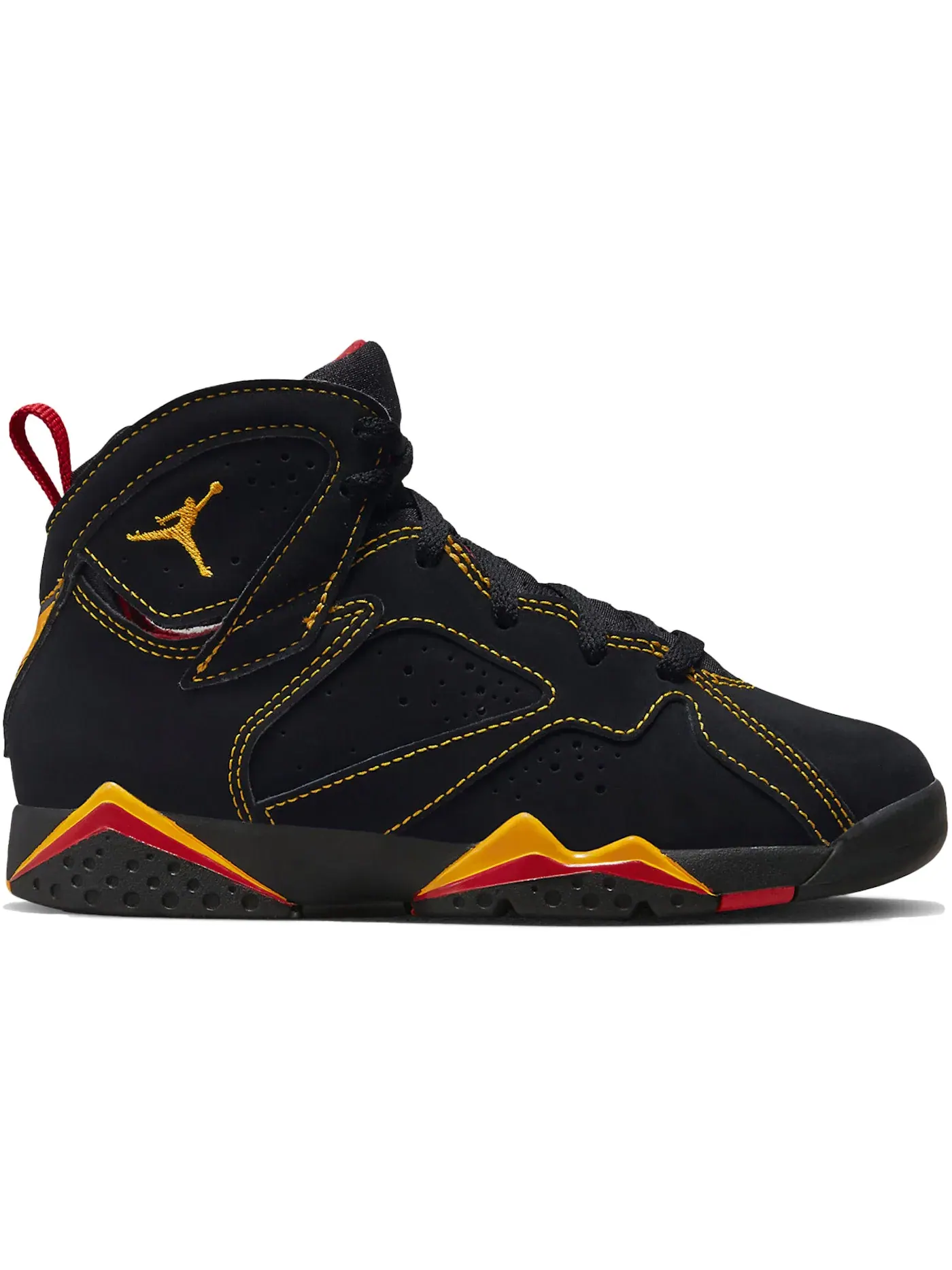 Детские кроссовки с высоким воротником Jordan 7 Retro — изображение 1 из 1, черный/-красный