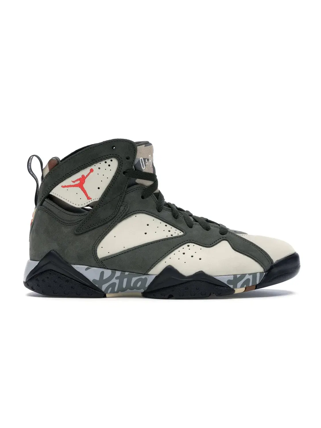 Мужские кроссовки с принтом Jordan 7 Retro Patta Icicle Jordan, Icicle/Light Crimson-Sequoia-River Rock — изображение 1 из 4