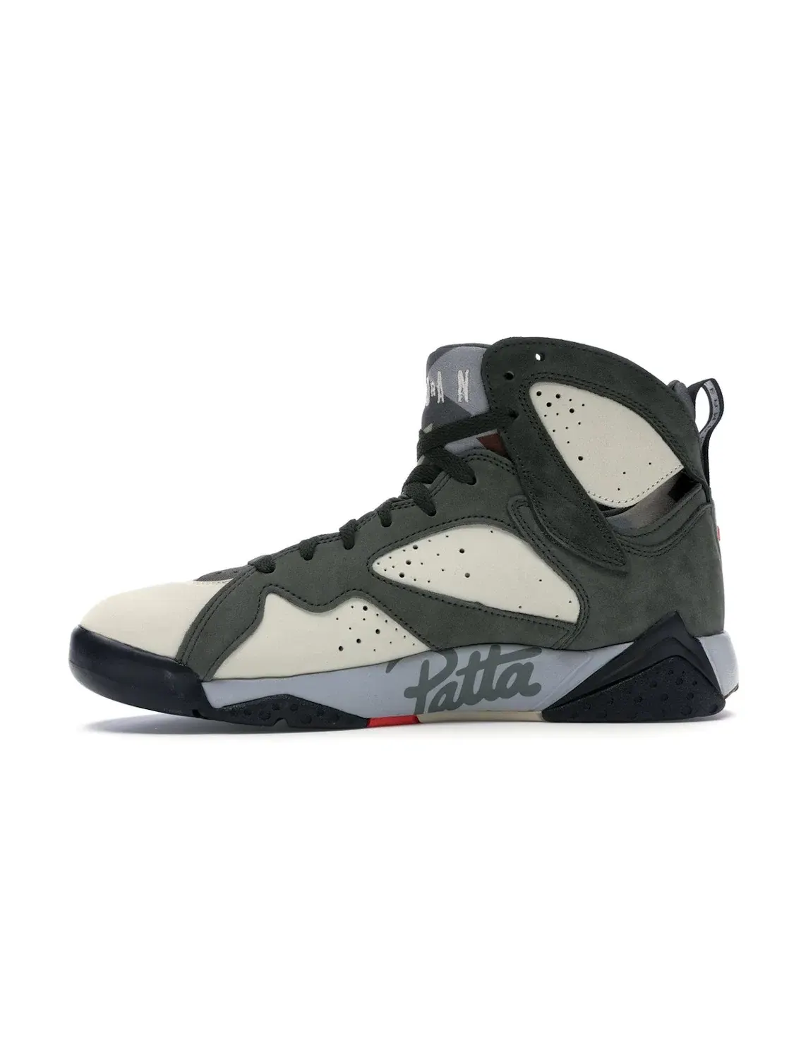 Мужские кроссовки с принтом Jordan 7 Retro Patta Icicle Jordan, Icicle/Light Crimson-Sequoia-River Rock — изображение 3 из 4