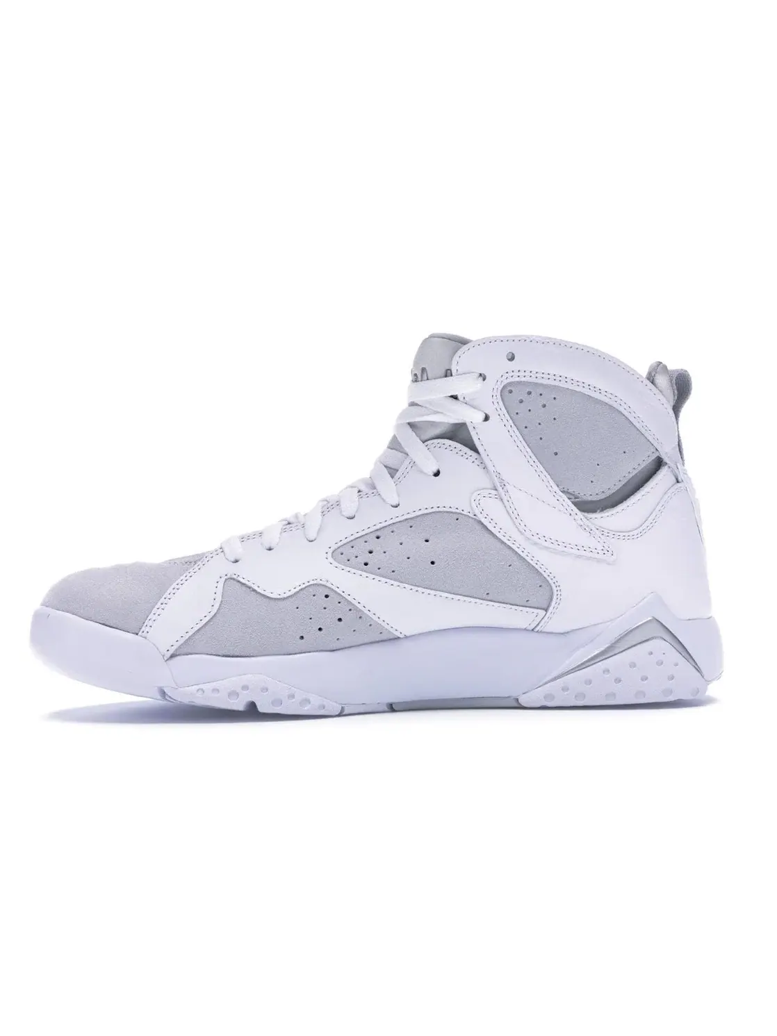 Мужские кроссовки из премиальной кожи Jordan 7 Retro Pure Platinum — изображение 3 из 4
