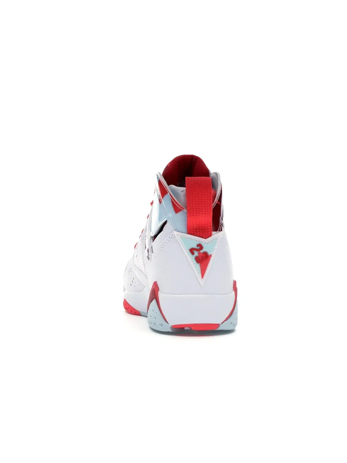 Детские кроссовки Lifestyle с перфорацией Jordan 7 Retro Jordan — изображение 4 из 4, белый/белый---красный