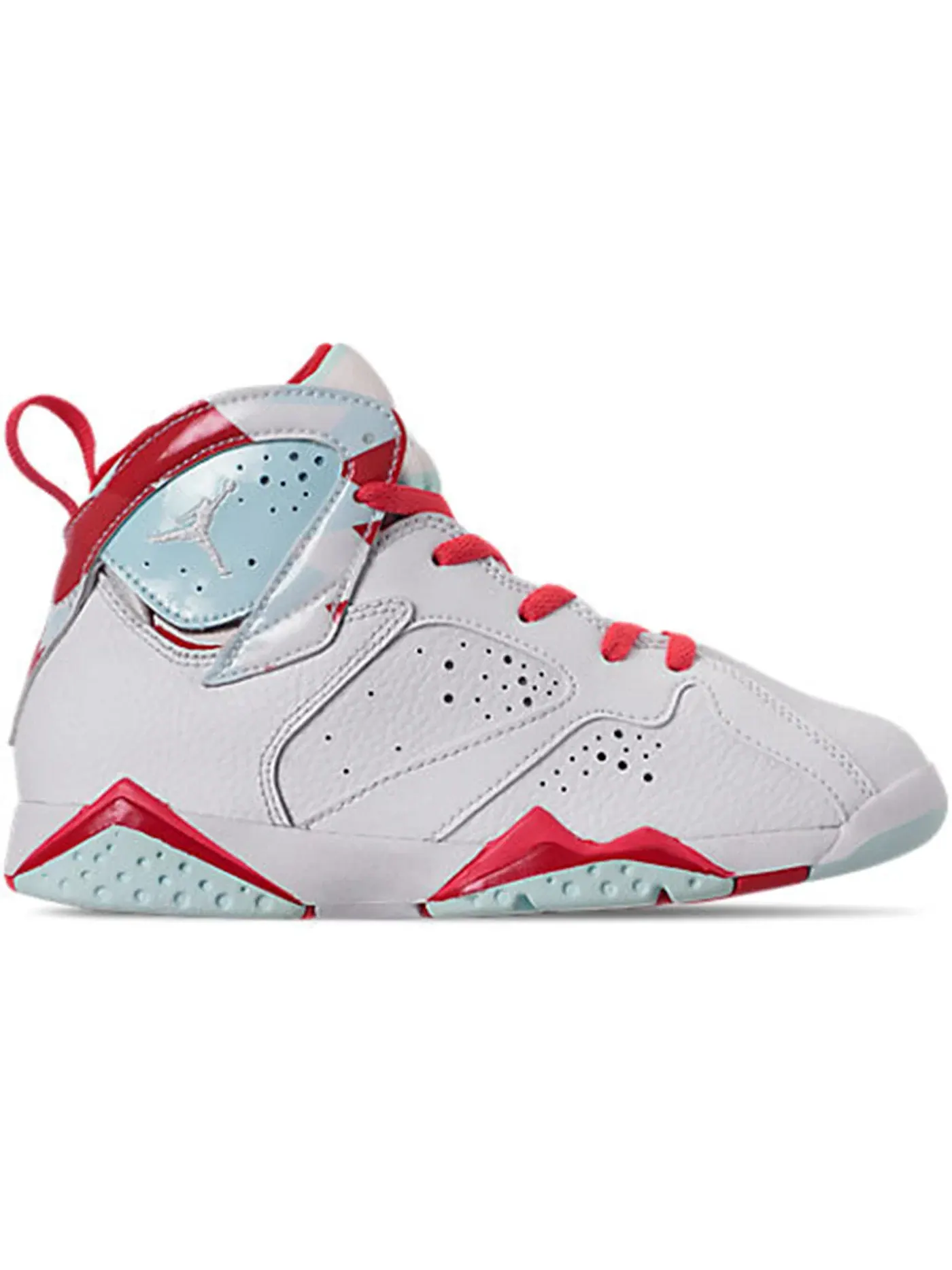 Детские кроссовки Lifestyle с длинным шнурком Jordan 7 Retro Jordan — изображение 1 из 1, белый/белый---красный