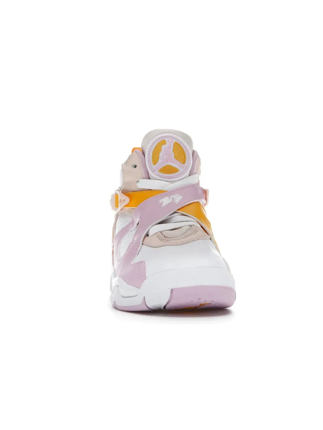 Детские кроссовки Lifestyle с перфорированной кожей Jordan 8 Retro Arctic Punch — изображение 2 из 4, белый/розовый-желтый