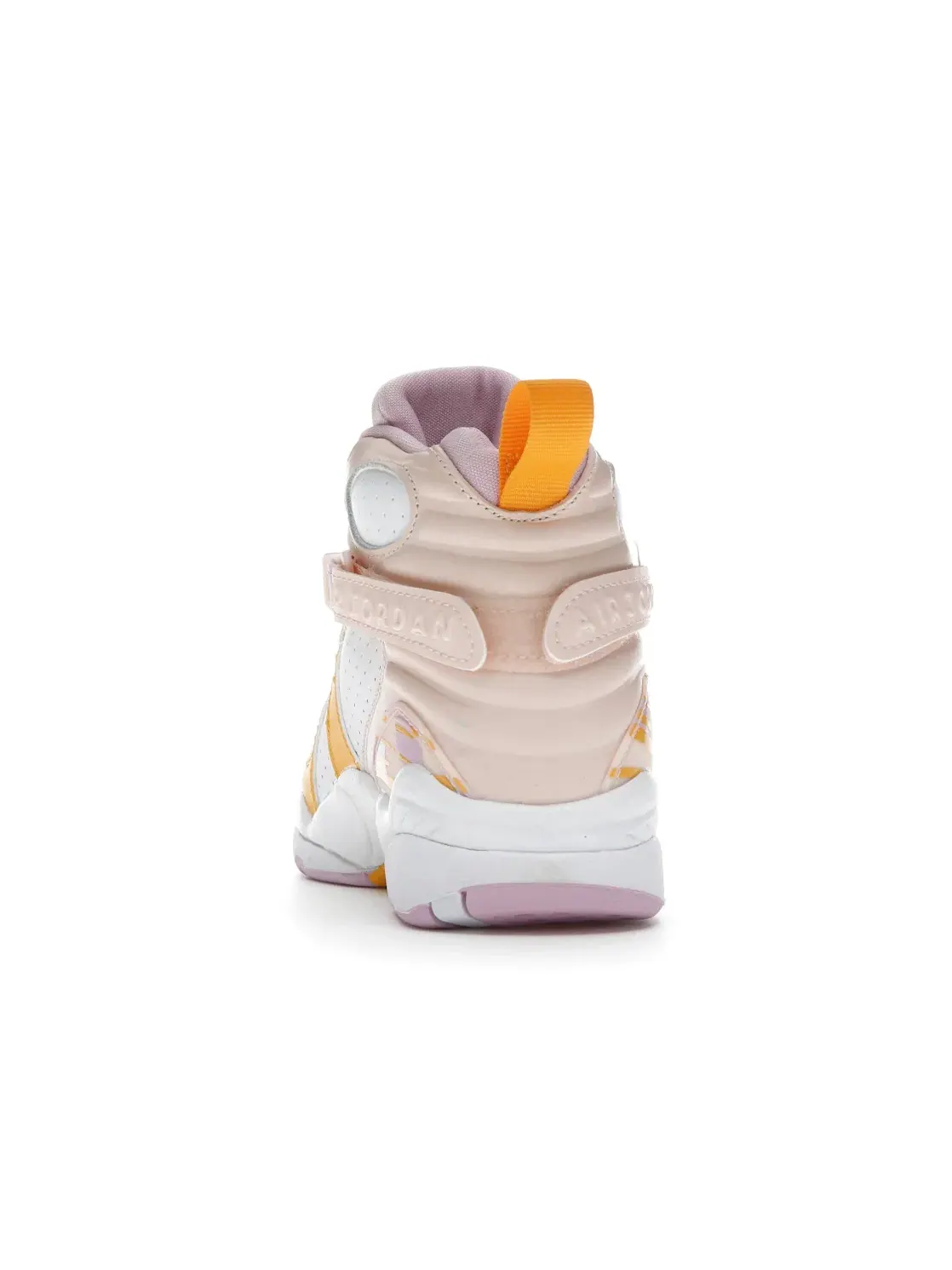 Детские кроссовки Lifestyle с перфорированной кожей Jordan 8 Retro Arctic Punch — изображение 4 из 4, белый/розовый-желтый