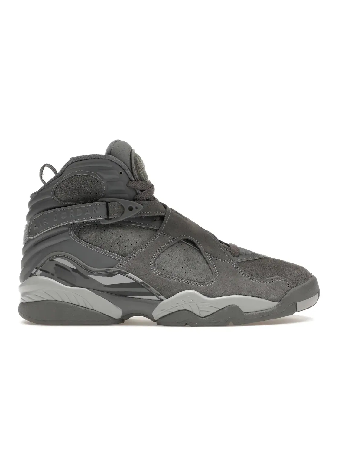 Мужские кроссовки замшевые Jordan 8 Retro — изображение 1 из 4, серый/серый-серый