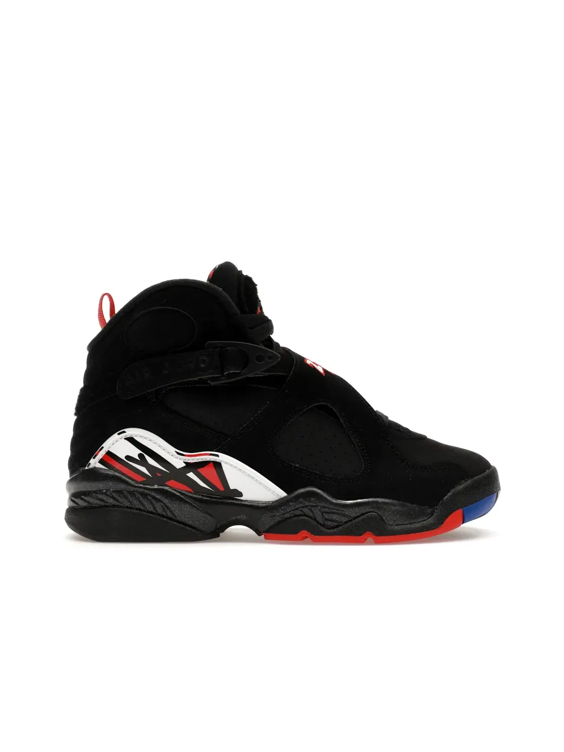 Детские кроссовки для мальчиков с ремешком Jordan 8 Retro Jordan — изображение 1 из 4, черный/красный/белый
