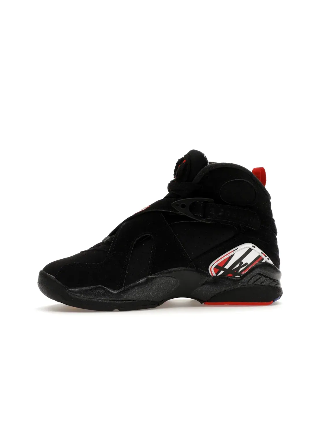 Детские кроссовки для мальчиков с ремешком Jordan 8 Retro Jordan — изображение 3 из 4, черный/красный/белый