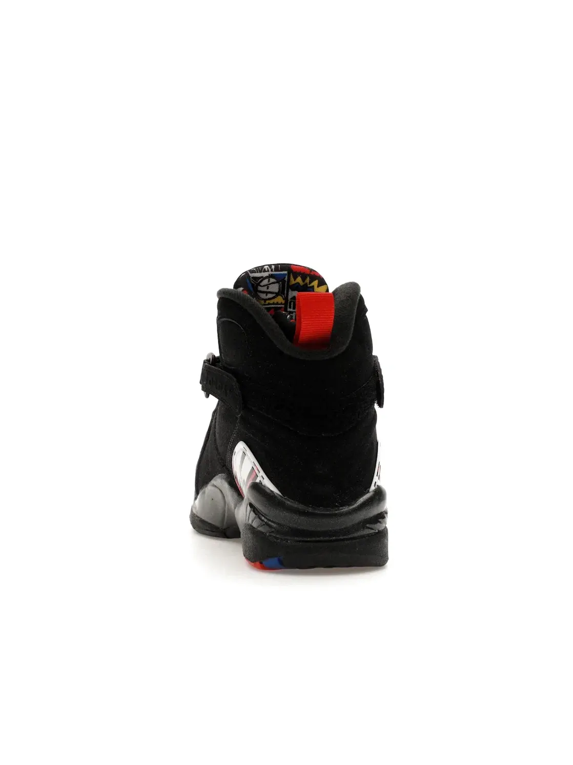 Детские кроссовки для мальчиков с ремешком Jordan 8 Retro Jordan — изображение 4 из 4, черный/красный/белый