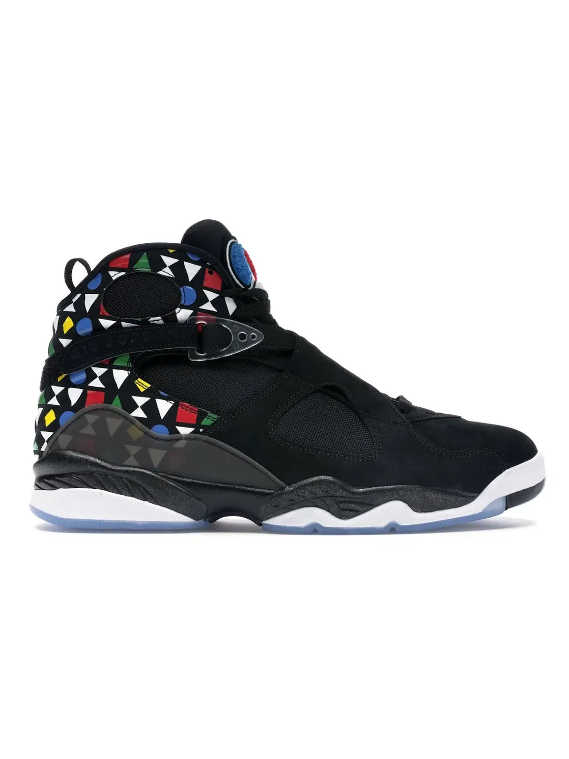 Мужские кроссовки Lifestyle с принтом Jordan 8 Retro Quai 54 — изображение 1 из 4, черный/белый/мульти
