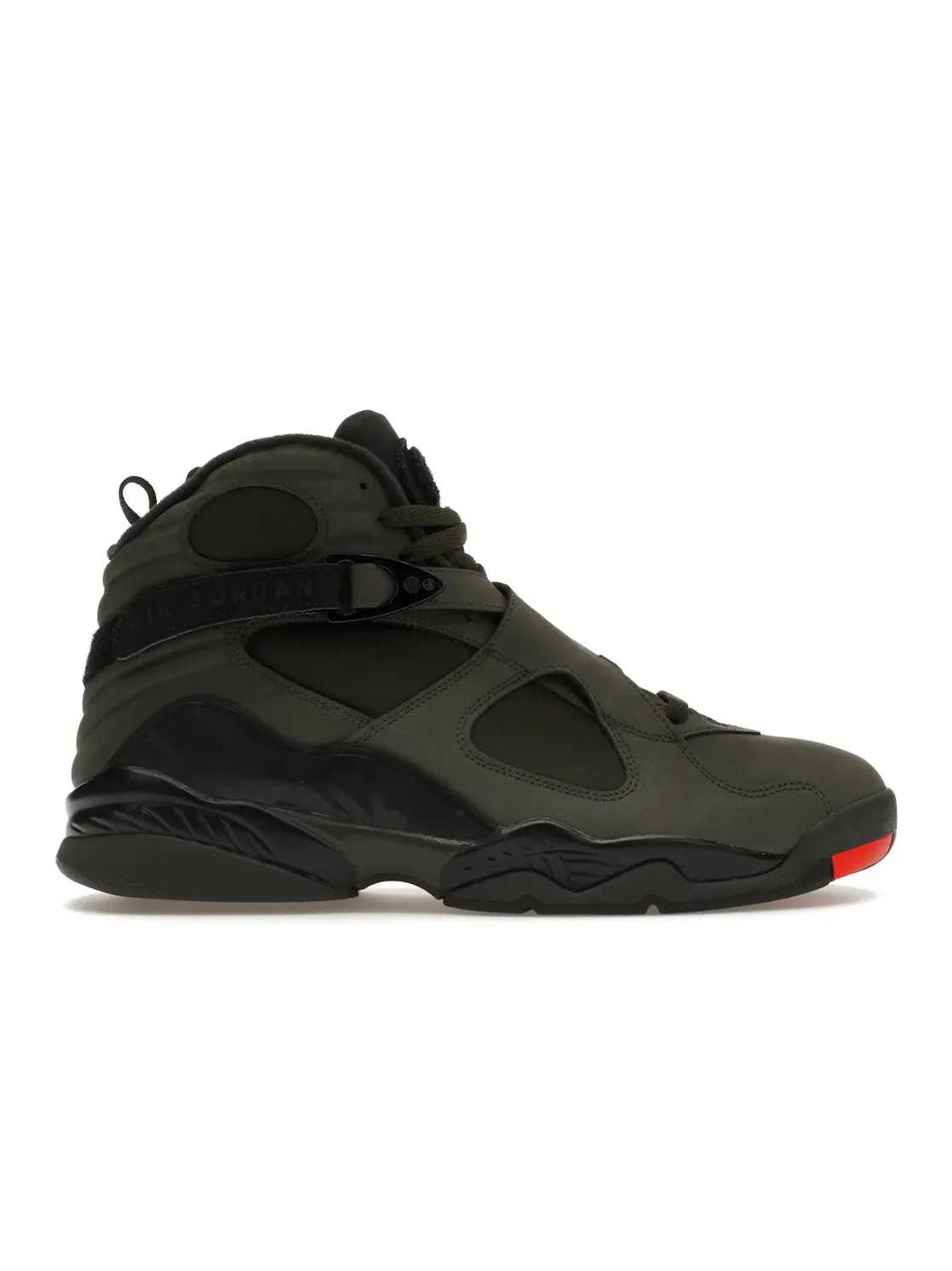 Мужские кроссовки с коллаборацией Undefeated Jordan 8 Retro Jordan — изображение 1 из 4, черный-серый-оранжевый