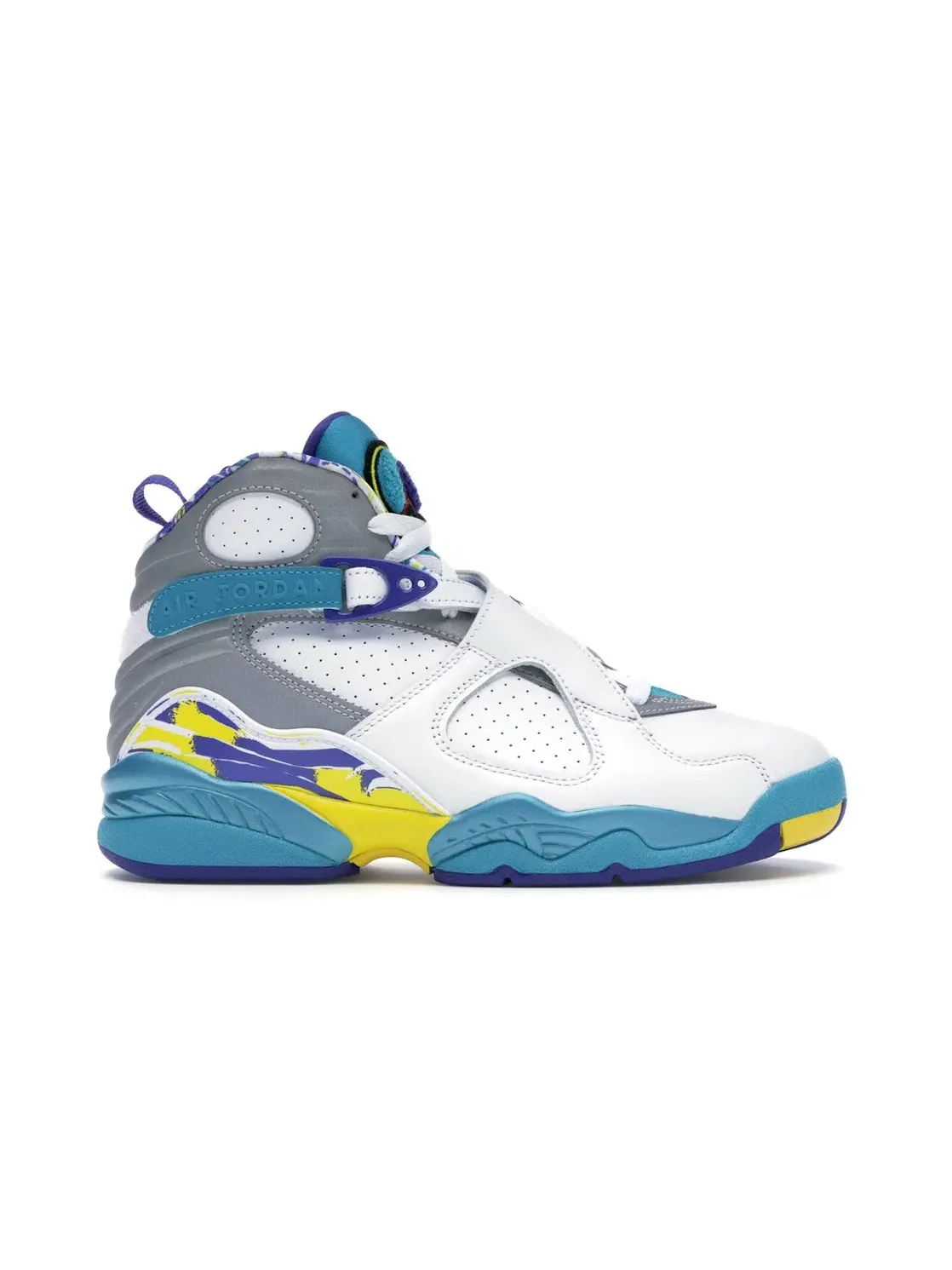 Женские кроссовки Lifestyle с принтом Jordan 8 Retro Jordan — изображение 1 из 4, белый/красный-яркий