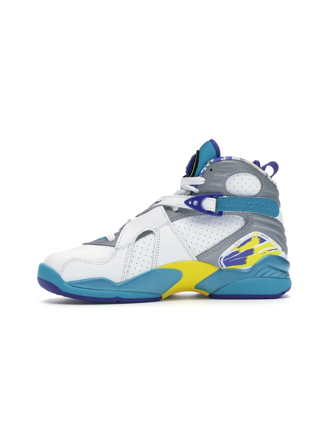 Женские кроссовки Lifestyle с принтом Jordan 8 Retro Jordan — изображение 3 из 4, белый/красный-яркий