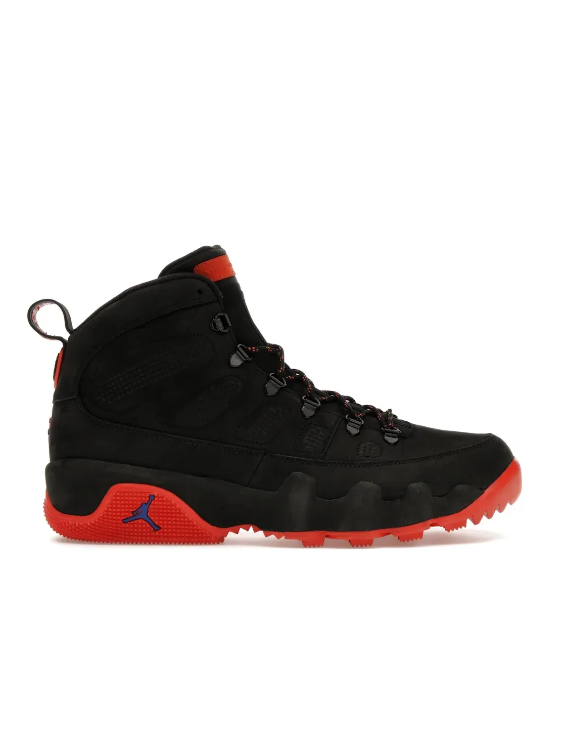 Мужские кроссовки lifestyle с высоким верхом Jordan 9 Retro Boot — изображение 1 из 4, черный/оранжевый