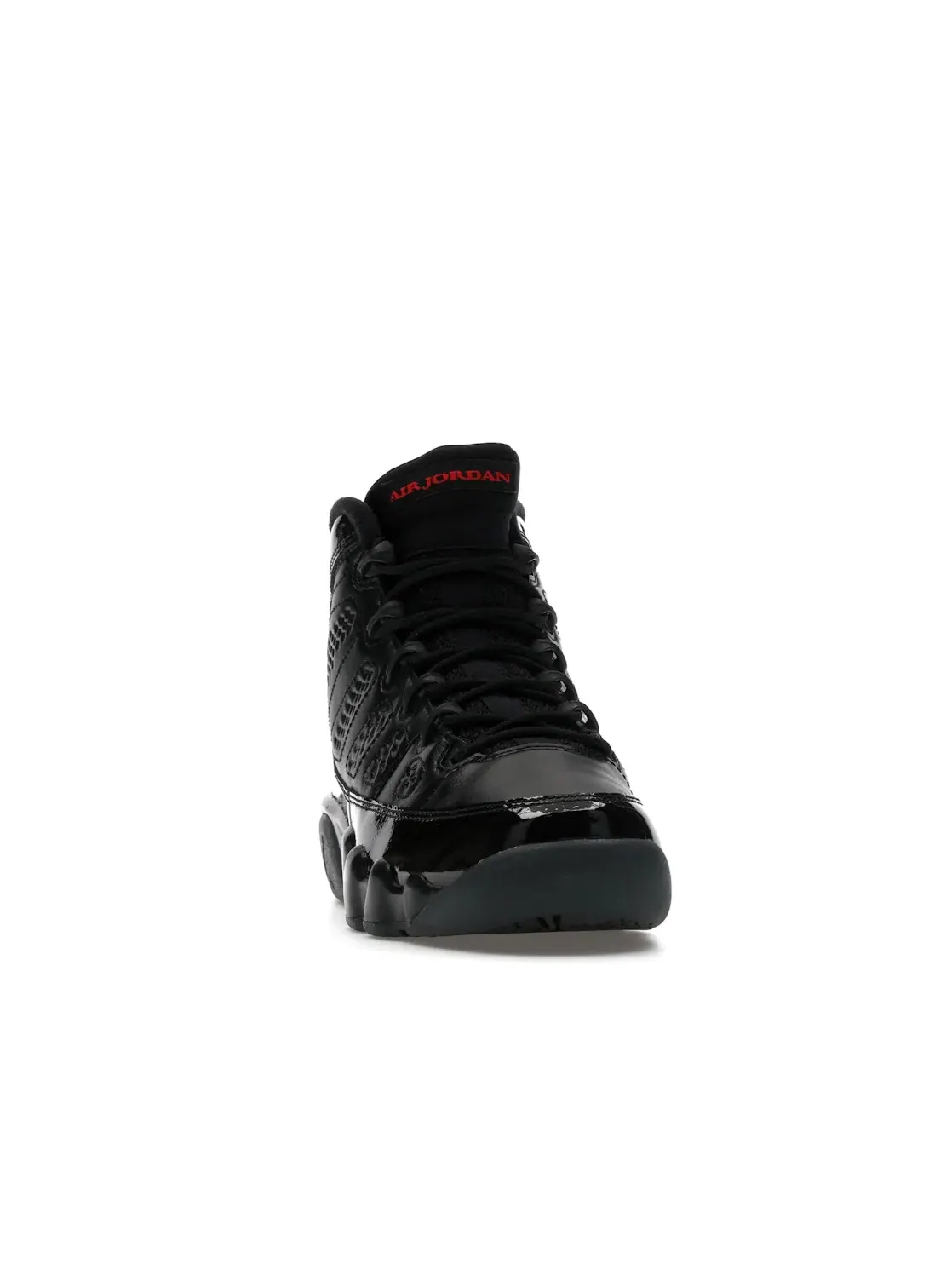 Детские кроссовки Lifestyle с патентной кожей Jordan 9 Retro — изображение 2 из 4, черный/красный