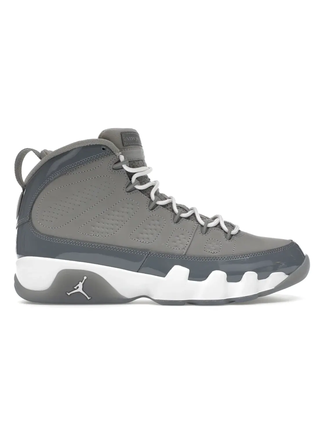 Мужские кроссовки Lifestyle с замшевым верхом Jordan 9 Retro — изображение 1 из 4, серый/белый-серый