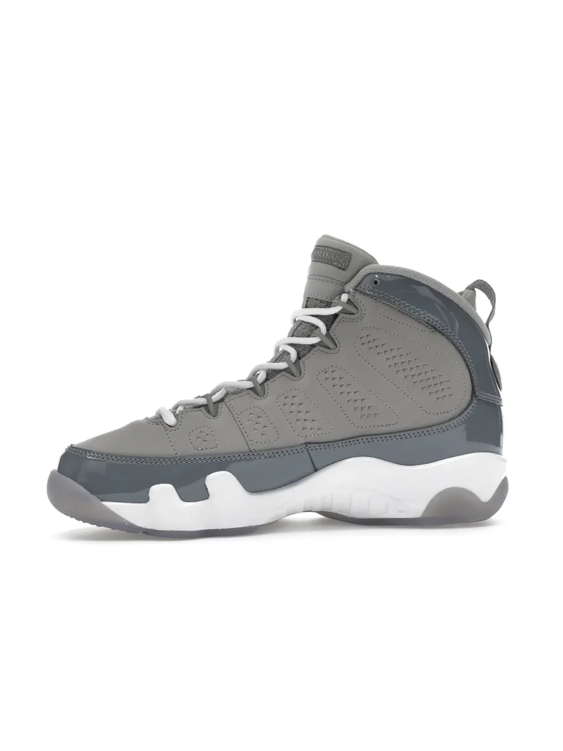 Детские кроссовки Lifestyle с длинным шнурком Jordan 9 Retro — изображение 3 из 4, серый/белый-серый