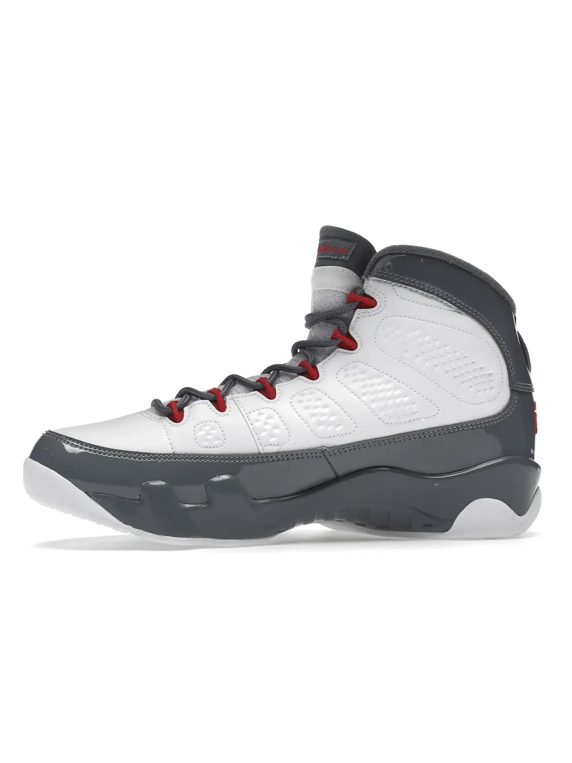 Мужские кроссовки с высоким берцем Jordan 9 Retro Jordan — изображение 3 из 4, белый/красный/серый