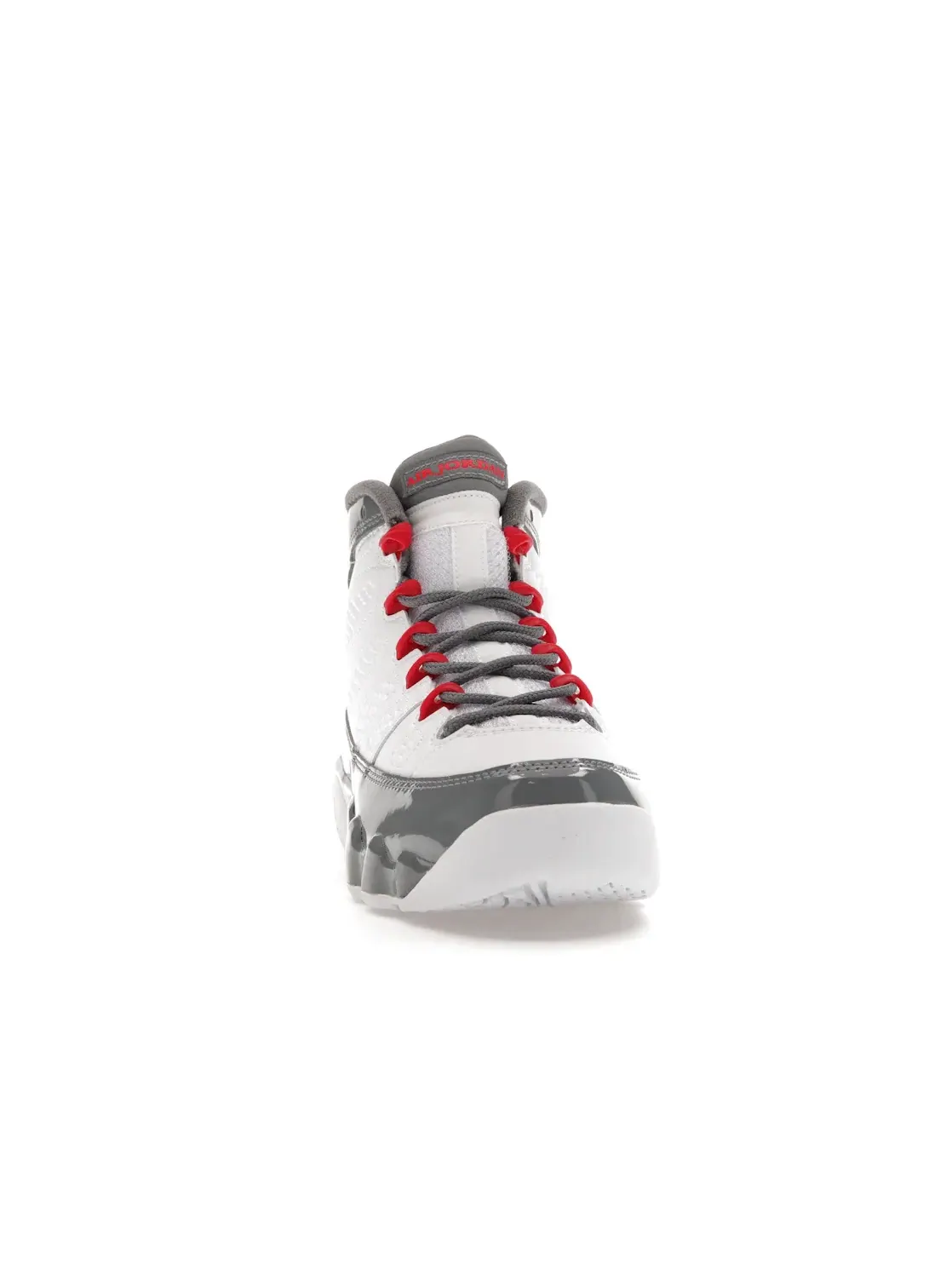 Детские кроссовки Lifestyle с кожаным верхом Jordan 9 Retro — изображение 2 из 4, белый/красный/серый