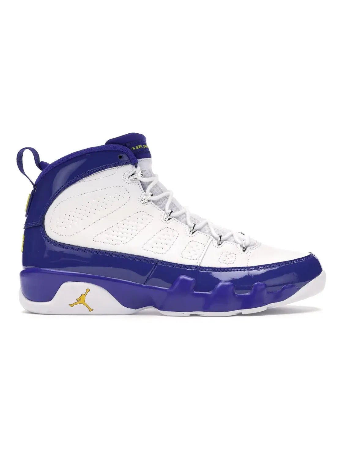 Мужские кроссовки с патентной кожей Jordan 9 Retro — изображение 1 из 4, белый/-желтый