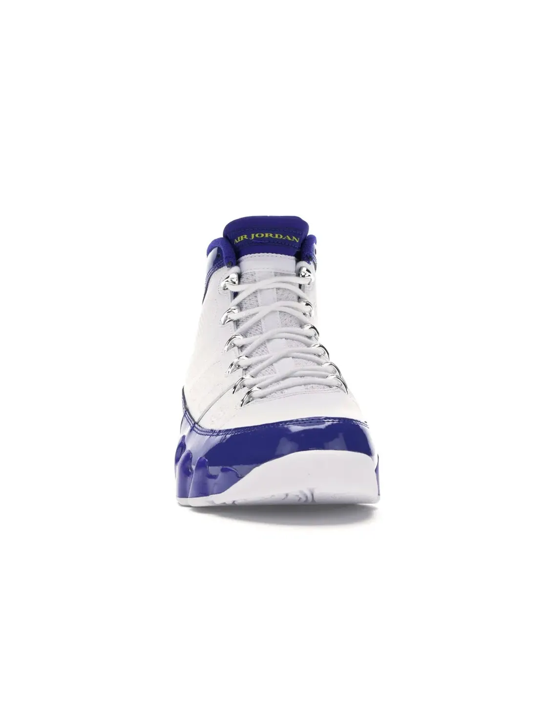 Мужские кроссовки с патентной кожей Jordan 9 Retro — изображение 2 из 4, белый/-желтый