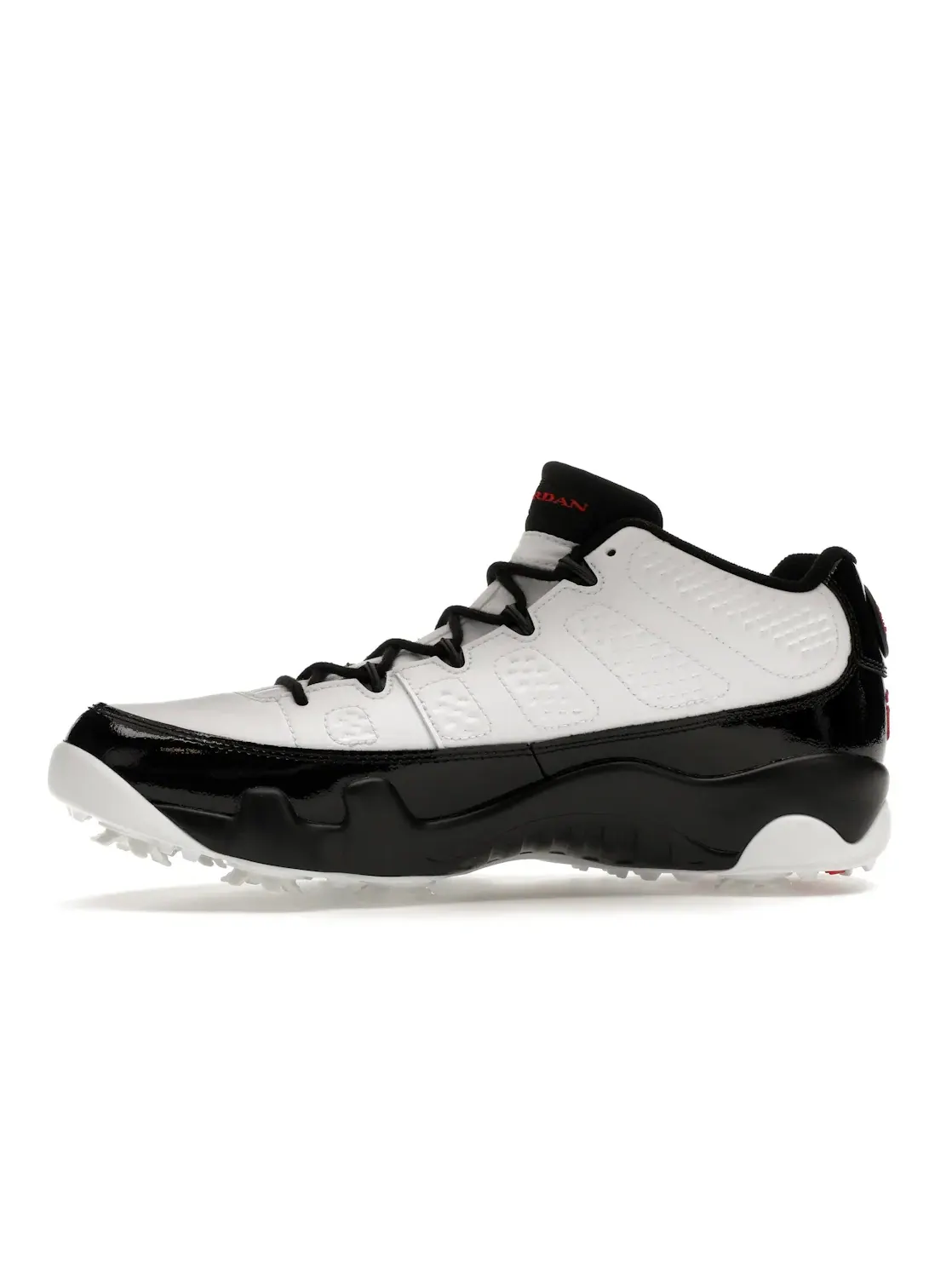 Мужские кроссовки для гольфа с низким вырезом Jordan 9 Retro Low Golf Jordan — изображение 3 из 4, белый/красный/черный
