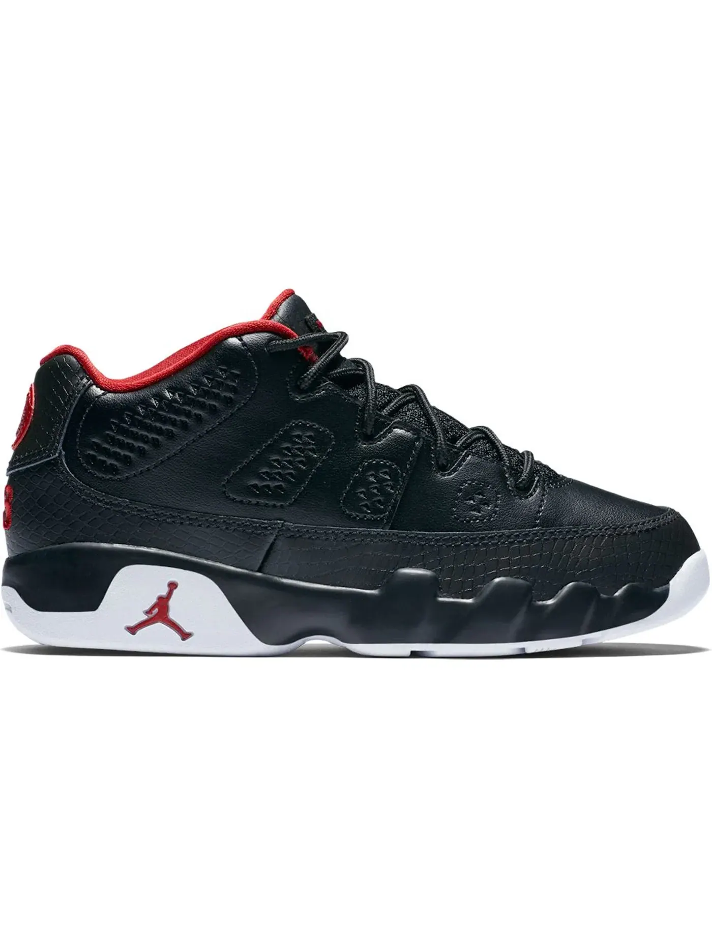 Детские кроссовки Lifestyle Jordan 9 Retro Low — изображение 1 из 1, черный/красный-белый