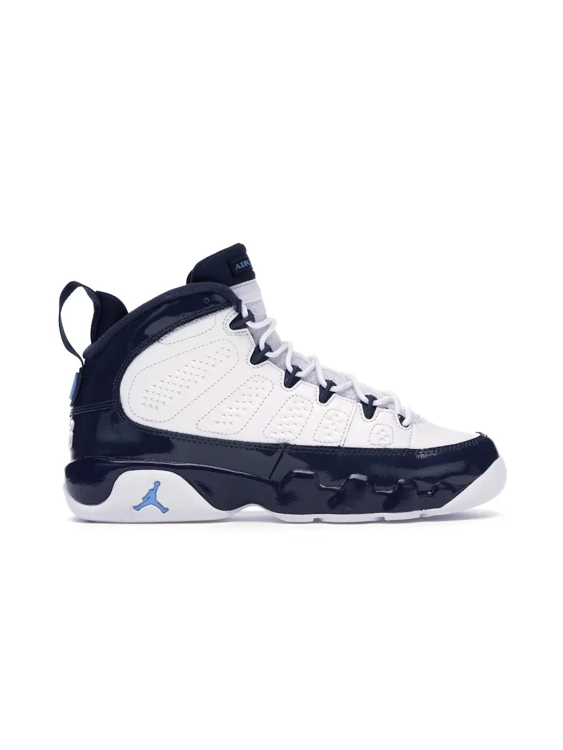 Детские кроссовки Lifestyle с дизайном Jordan 9 Retro Jordan — изображение 1 из 4, белый/синий-темно-синий