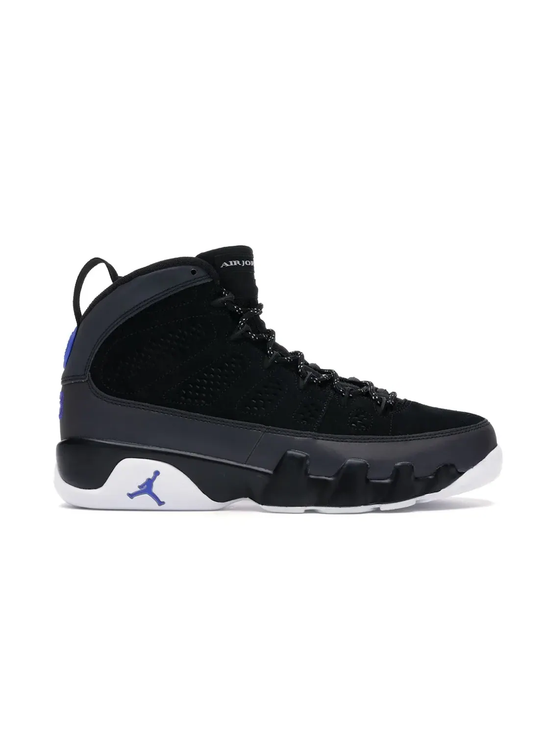 Мужские кроссовки Lifestyle с иридисцентной отделкой Jordan 9 Retro Jordan — изображение 1 из 4, черный/белый-синий