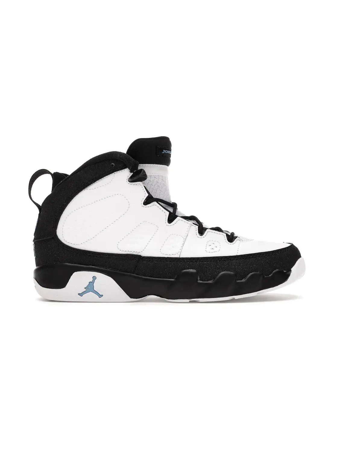 Детские кроссовки с контрастными акцентами Jordan 9 Retro Jordan — изображение 1 из 4, белый/синий-черный