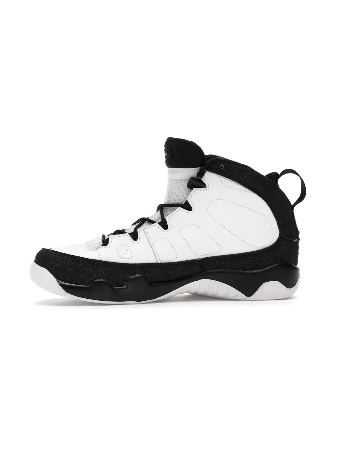 Детские кроссовки с контрастными акцентами Jordan 9 Retro Jordan — изображение 3 из 4, белый/синий-черный