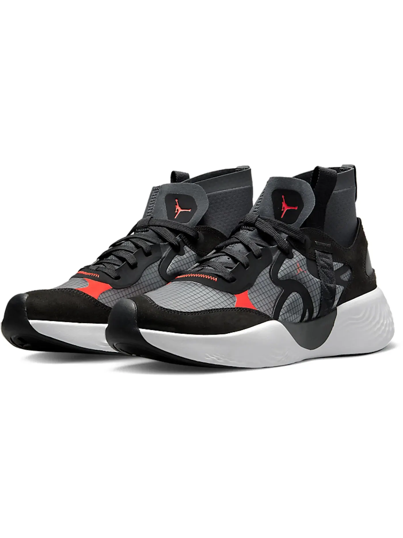 Мужские кроссовки Lifestyle Jordan Delta 3 Mid — изображение 2 из 4, черный//белый/красный