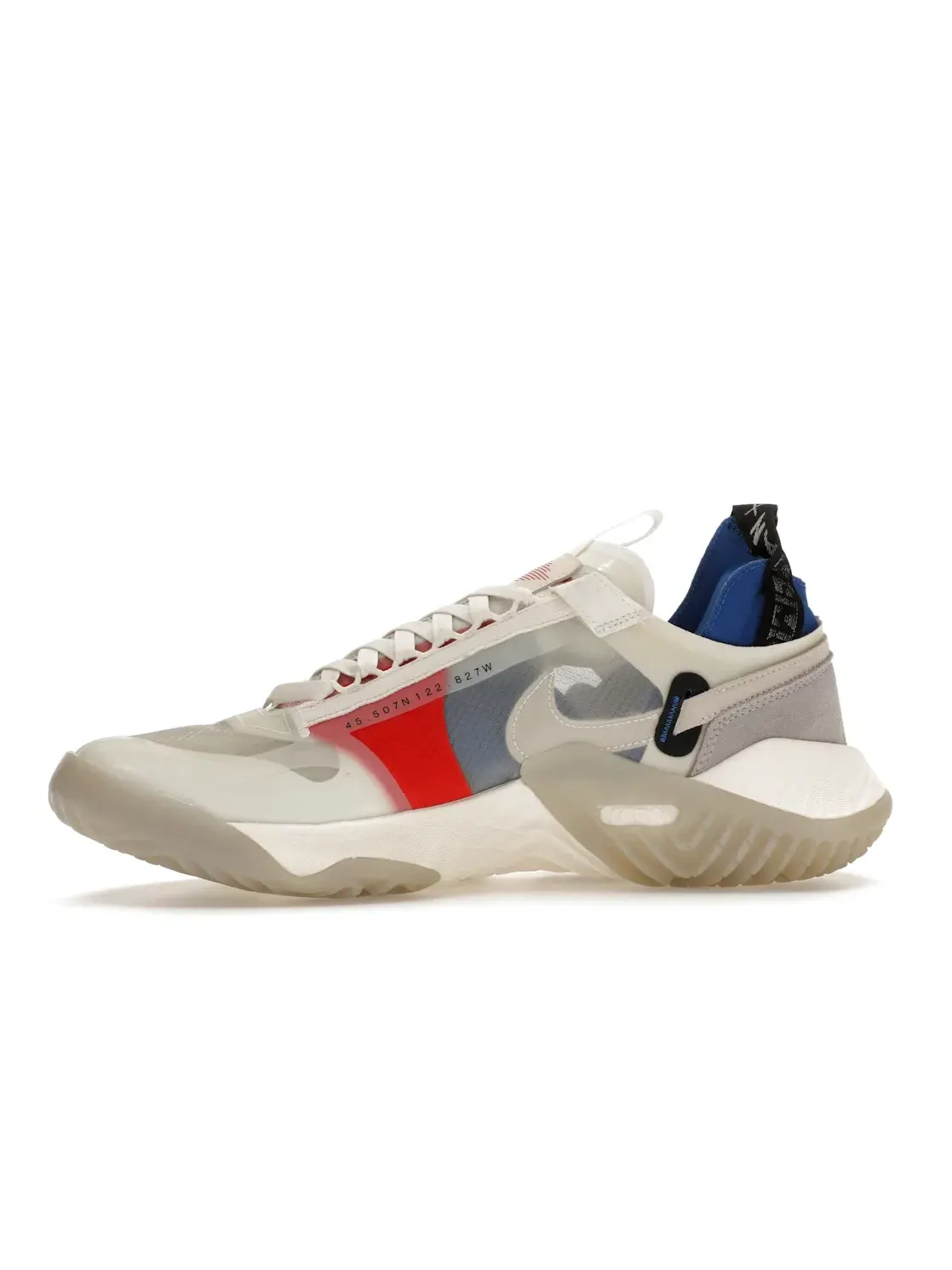 Мужские кроссовки Lifestyle с технологией React Jordan Delta Breathe Jordan — изображение 3 из 4, белый-серый