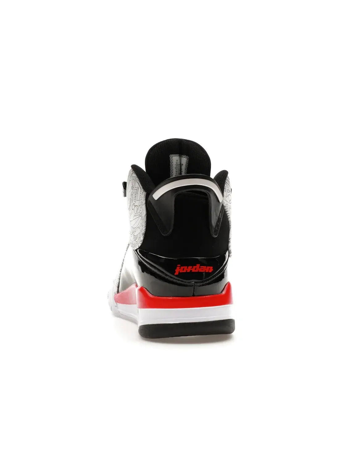 Мужские кроссовки Lifestyle Jordan Dub Zero Jordan — изображение 4 из 4, белый/черный/красный
