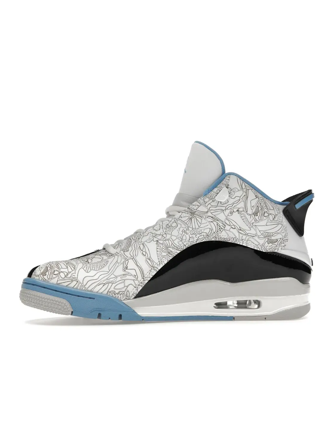 Мужские кроссовки Lifestyle Jordan Dub Zero Jordan — изображение 3 из 4, белый/синий-черный-серый