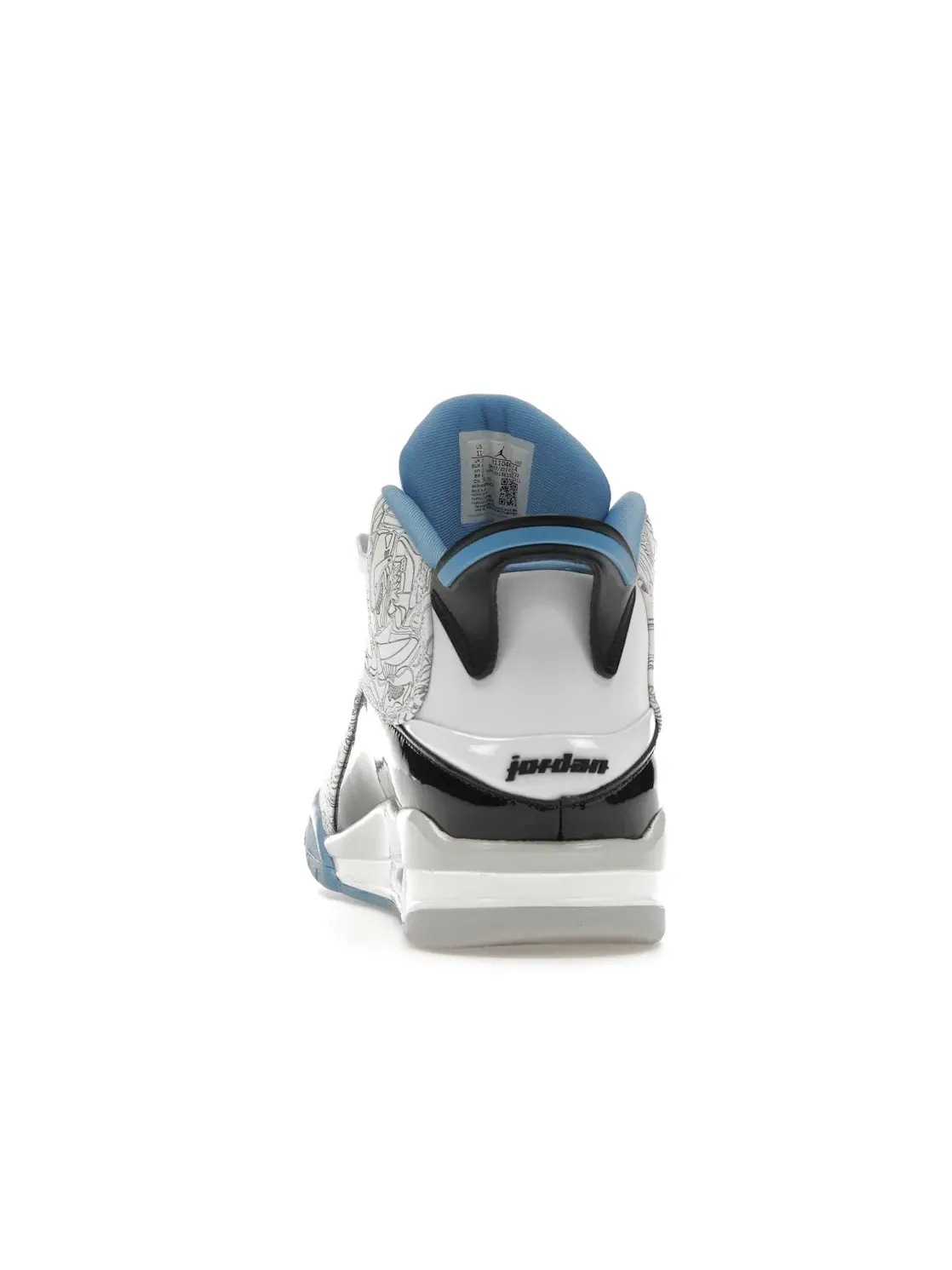 Мужские кроссовки Lifestyle Jordan Dub Zero Jordan — изображение 4 из 4, белый/синий-черный-серый