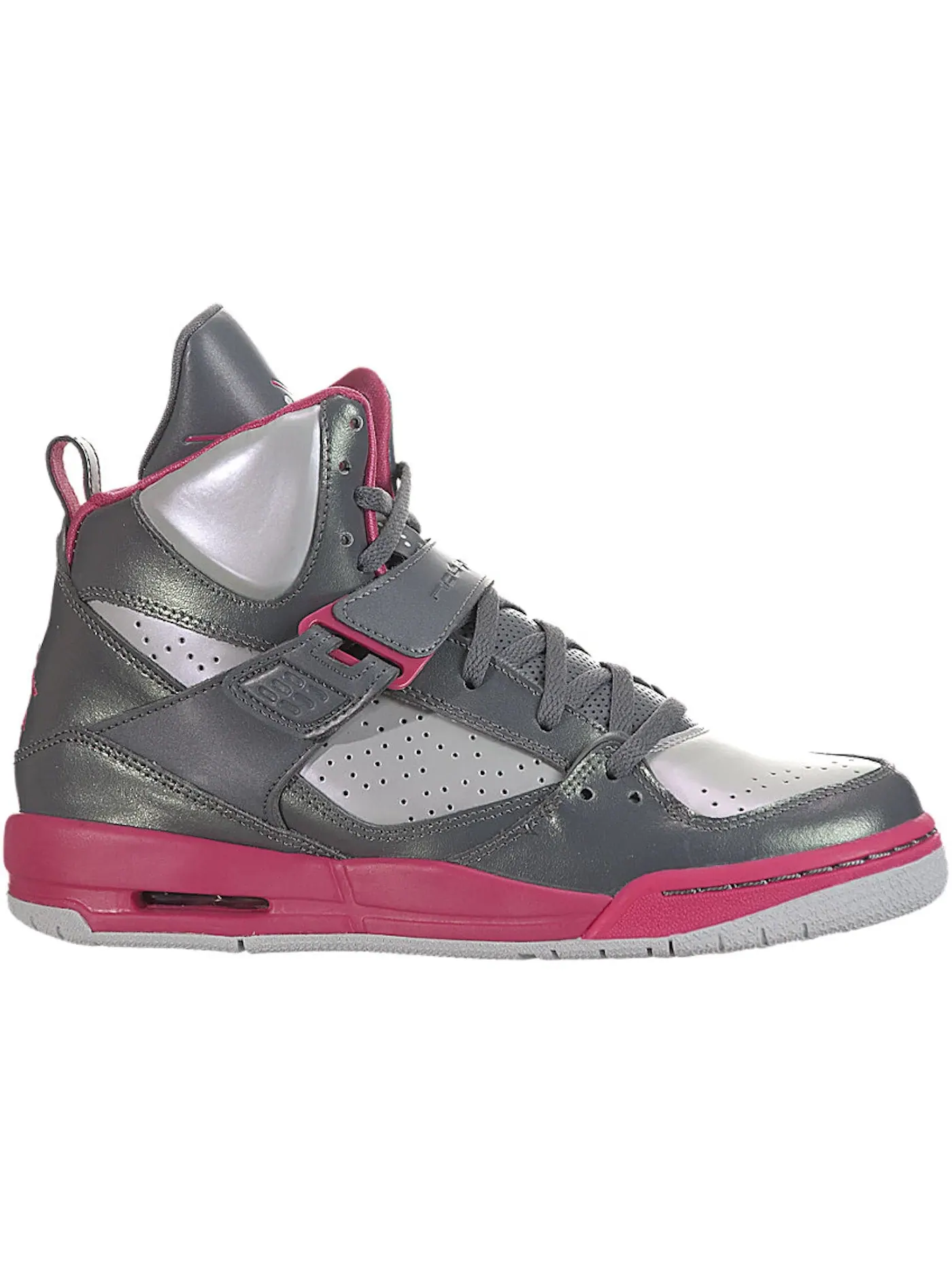 Детские кроссовки Lifestyle Jordan Flight 45 High Cool Grey/White-Metallic Platinum-Dynamic Pink — изображение 1 из 1