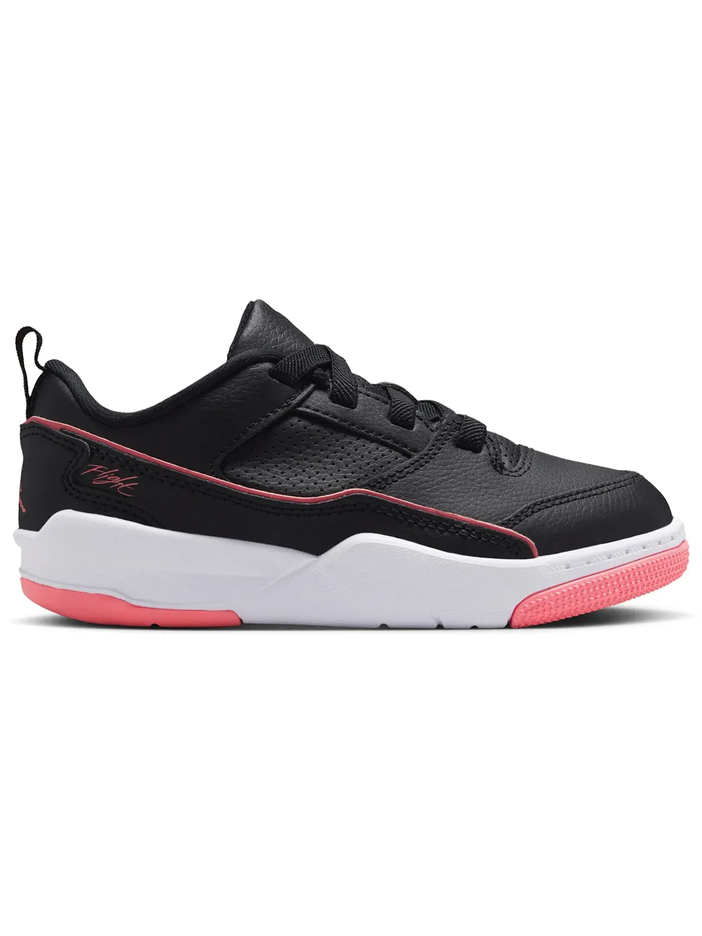 Детские кроссовки Lifestyle с полосами Jordan Flight Court Jordan — изображение 1 из 1, черный/белый/розовый