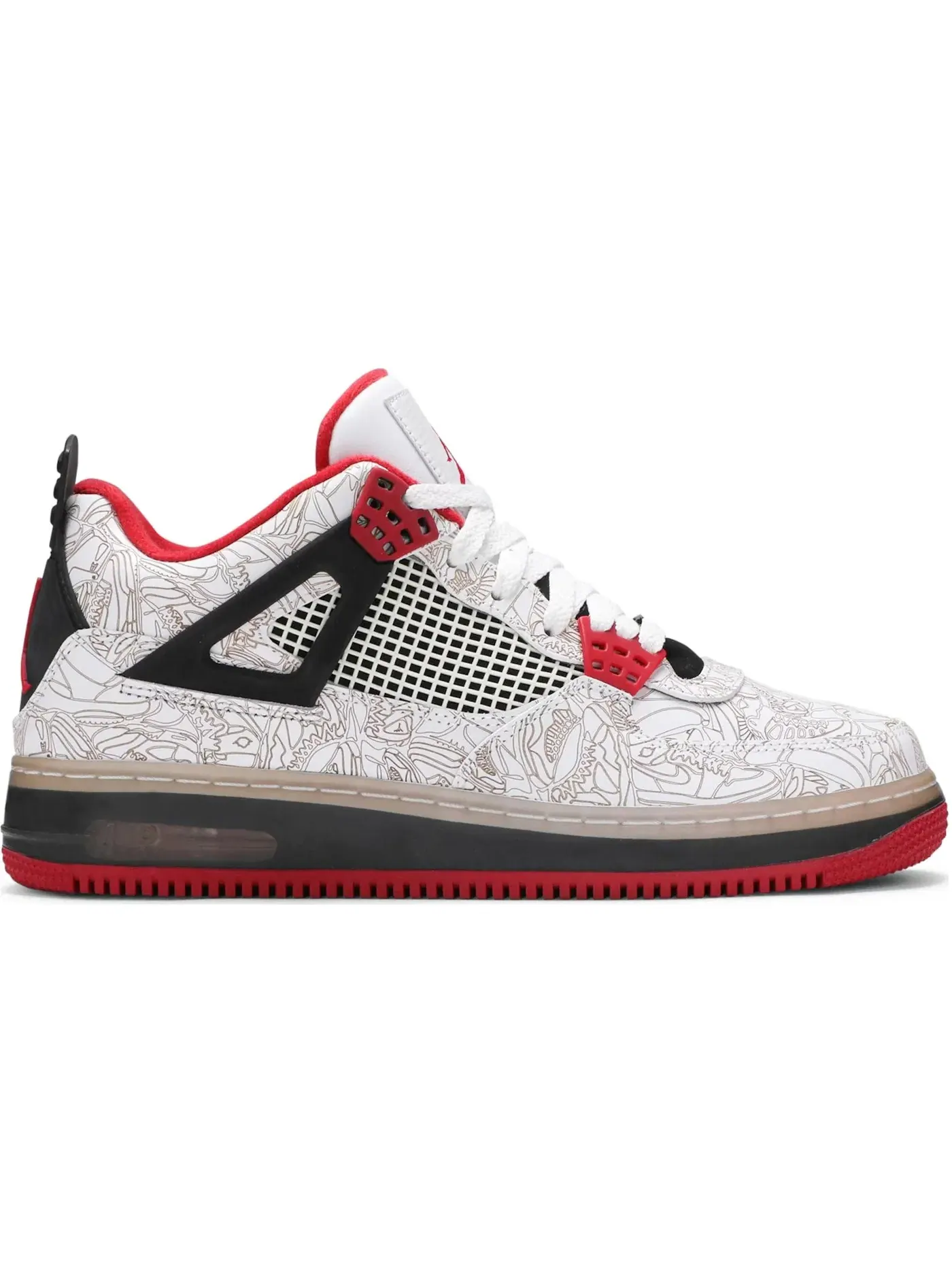 Мужские кроссовки Lifestyle Jordan Fusion 4 Jordan — изображение 1 из 1, белый/красный-черный