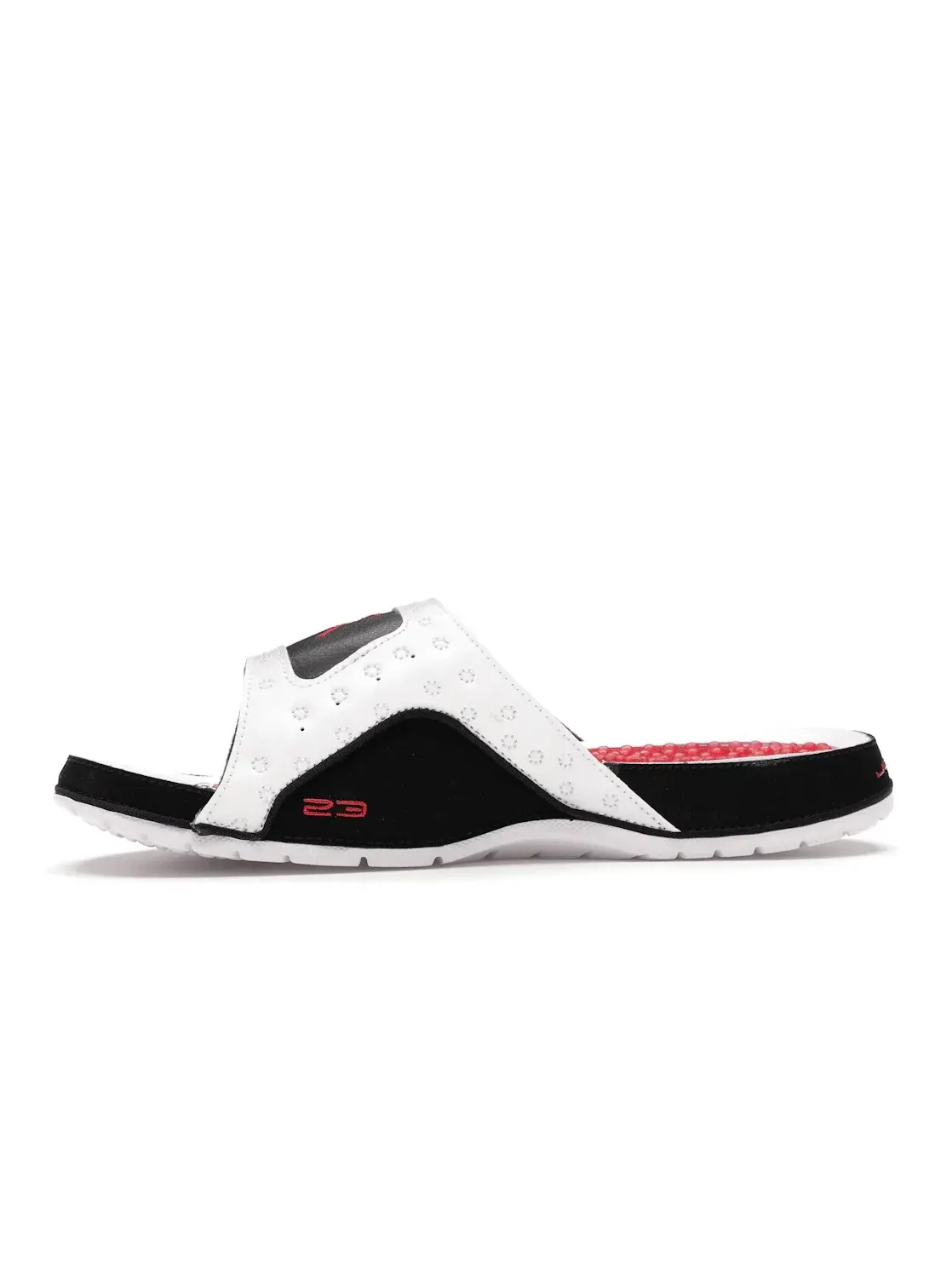 Мужские шлепанцы с логотипом Jordan Hydro 13 Slide Jordan — изображение 3 из 4, белый/красный-черный