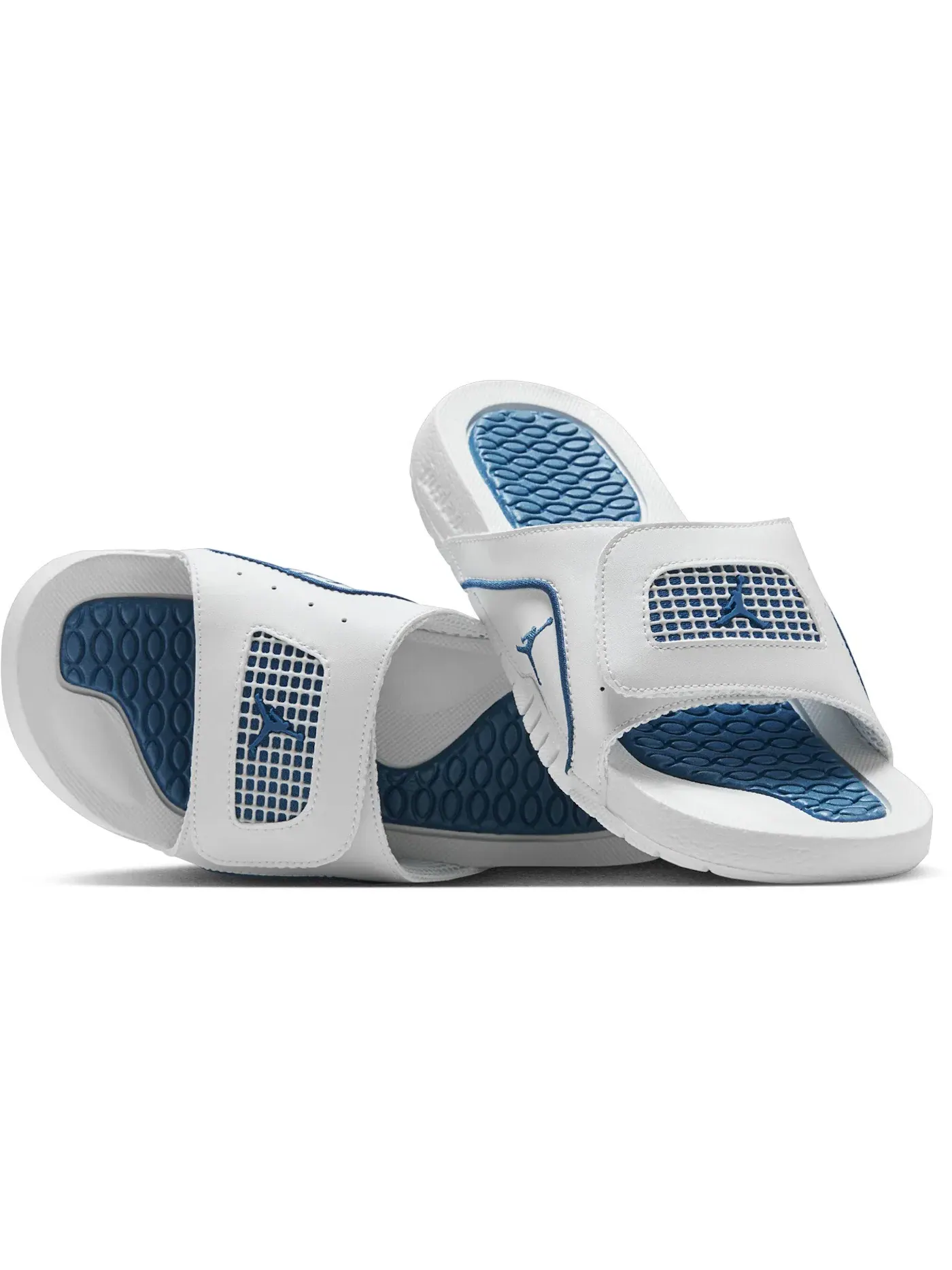 Детские сандалии Jordan Hydro 4 Retro Off White Neutral Grey Industrial Blue — изображение 1 из 1