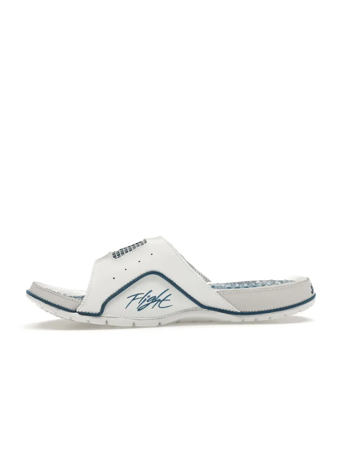 Мужские шлепанцы без задника Jordan Hydro 4 Slide Jordan — изображение 3 из 4, белый/серый/синий