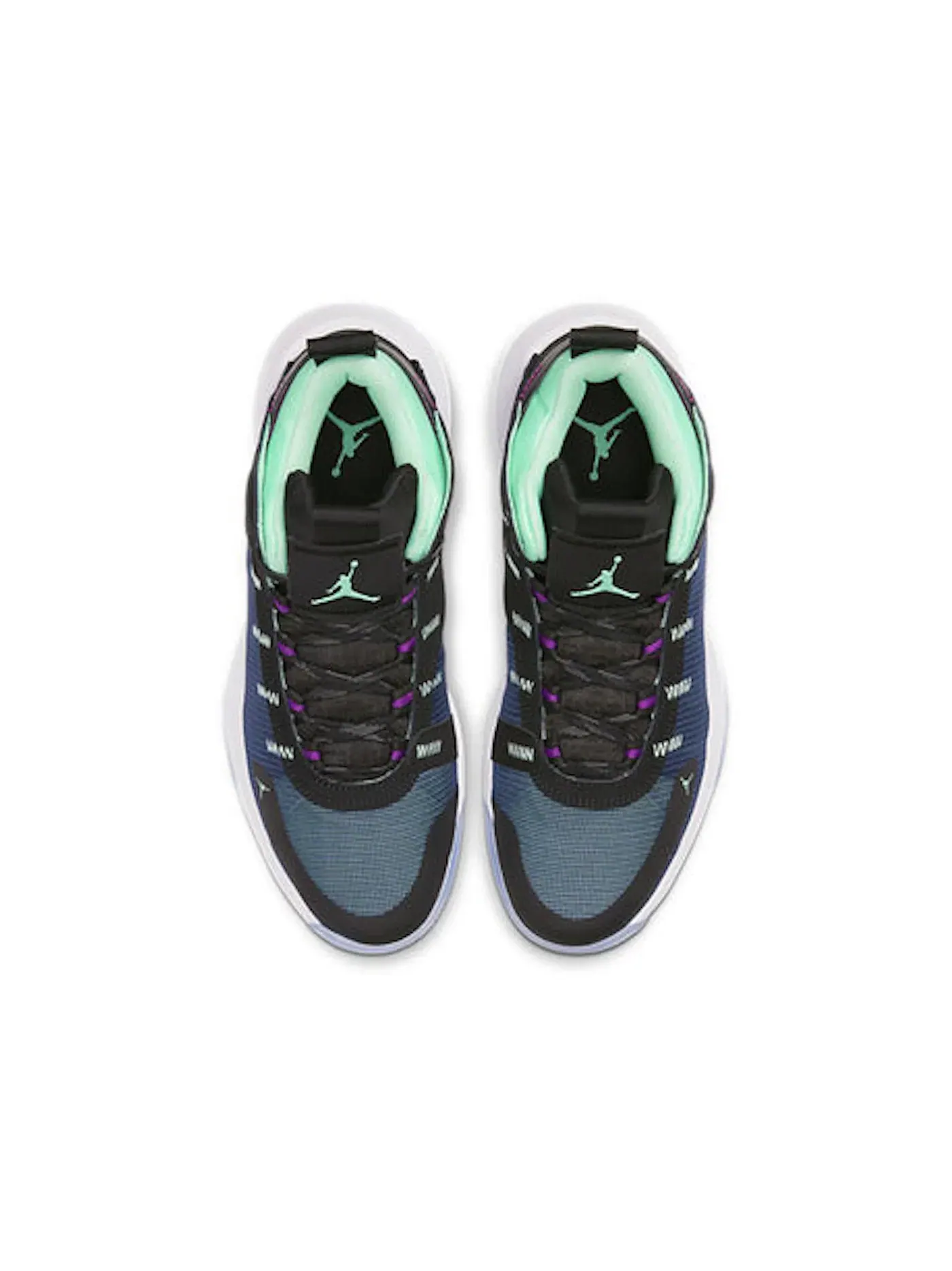 Мужские кроссовки для баскетбола Jordan Jumpman 2020 Jordan — изображение 3 из 4, черный/зеленый/синий