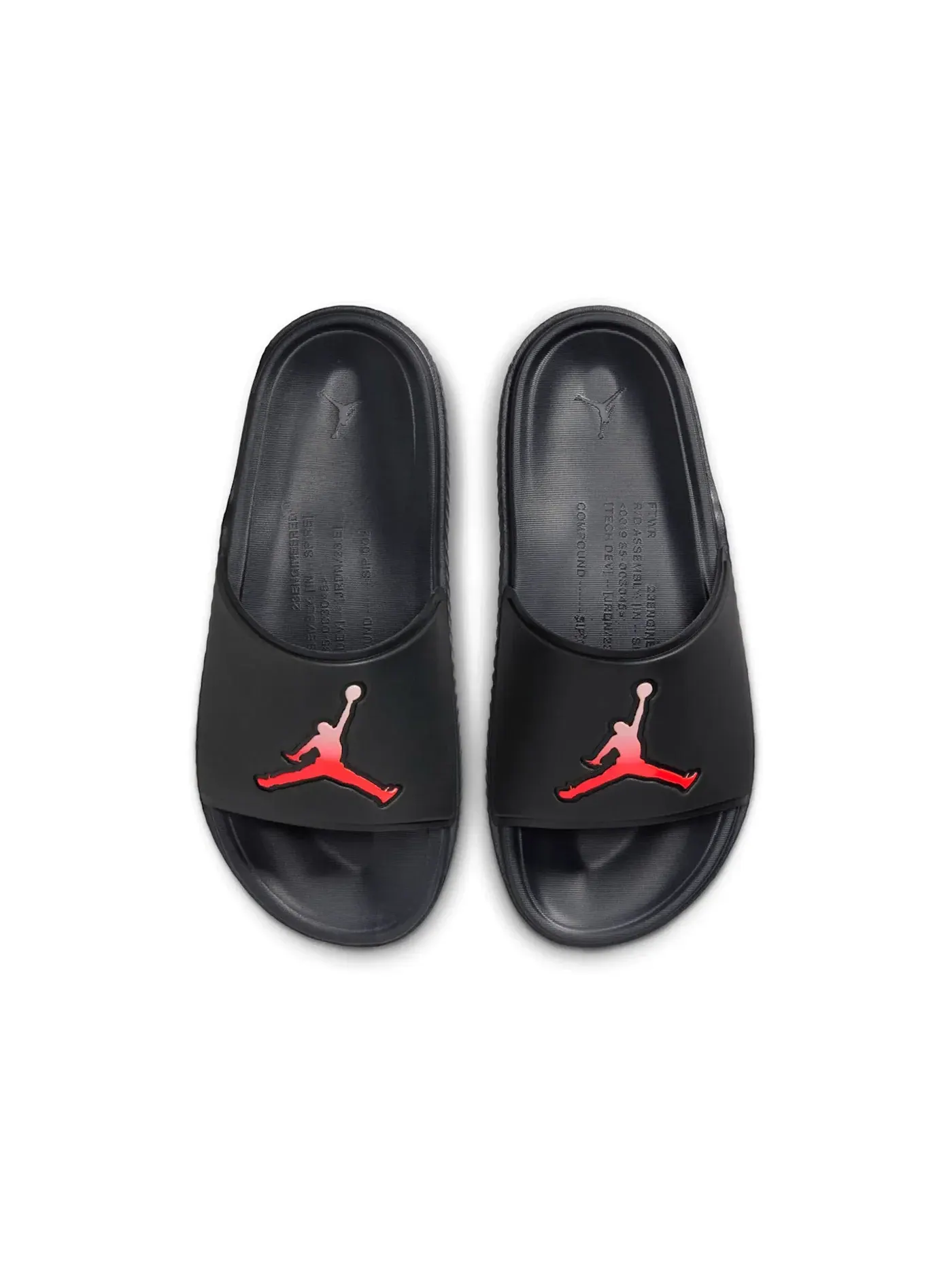 Мужские шлепанцы с брендовым дизайном Jordan Jumpman Slide Off Noir/Pink Oxford/Infrared 23 — изображение 2 из 2