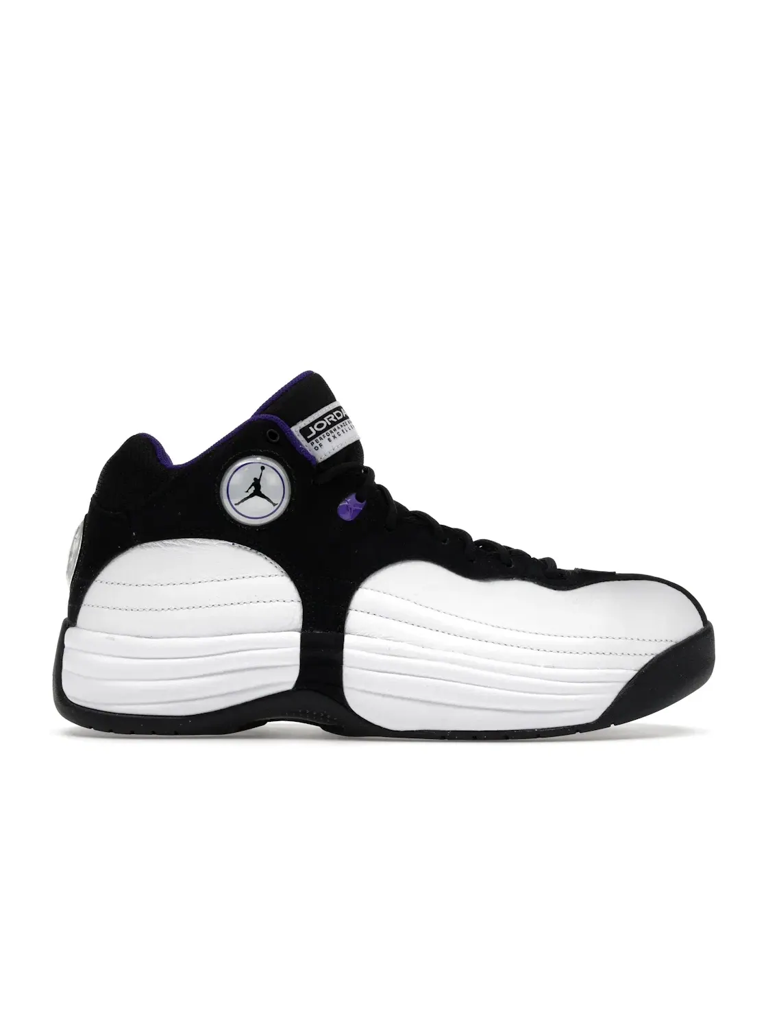 Мужские кроссовки для повседневной носки Jordan Jumpman Team 1 Jordan — изображение 1 из 4, белый/черный/фиолетовый