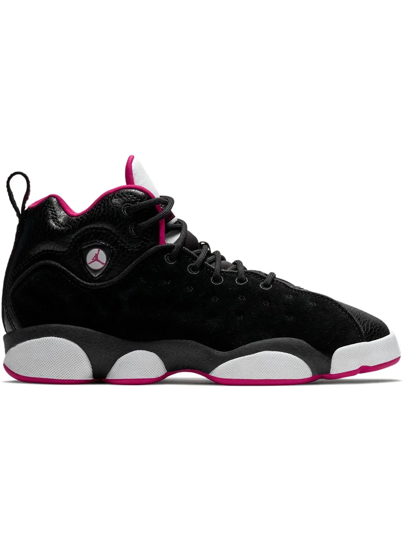 Детские кроссовки Lifestyle с принтом Jordan Jumpman Team 2 Jordan — изображение 1 из 1, черный/розовый-белый