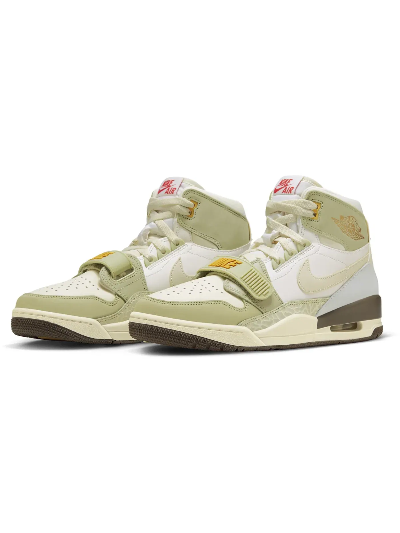 Мужские кроссовки высокий с принтом Jordan Legacy 312 Jordan — изображение 2 из 4, зеленый-слоновая кость