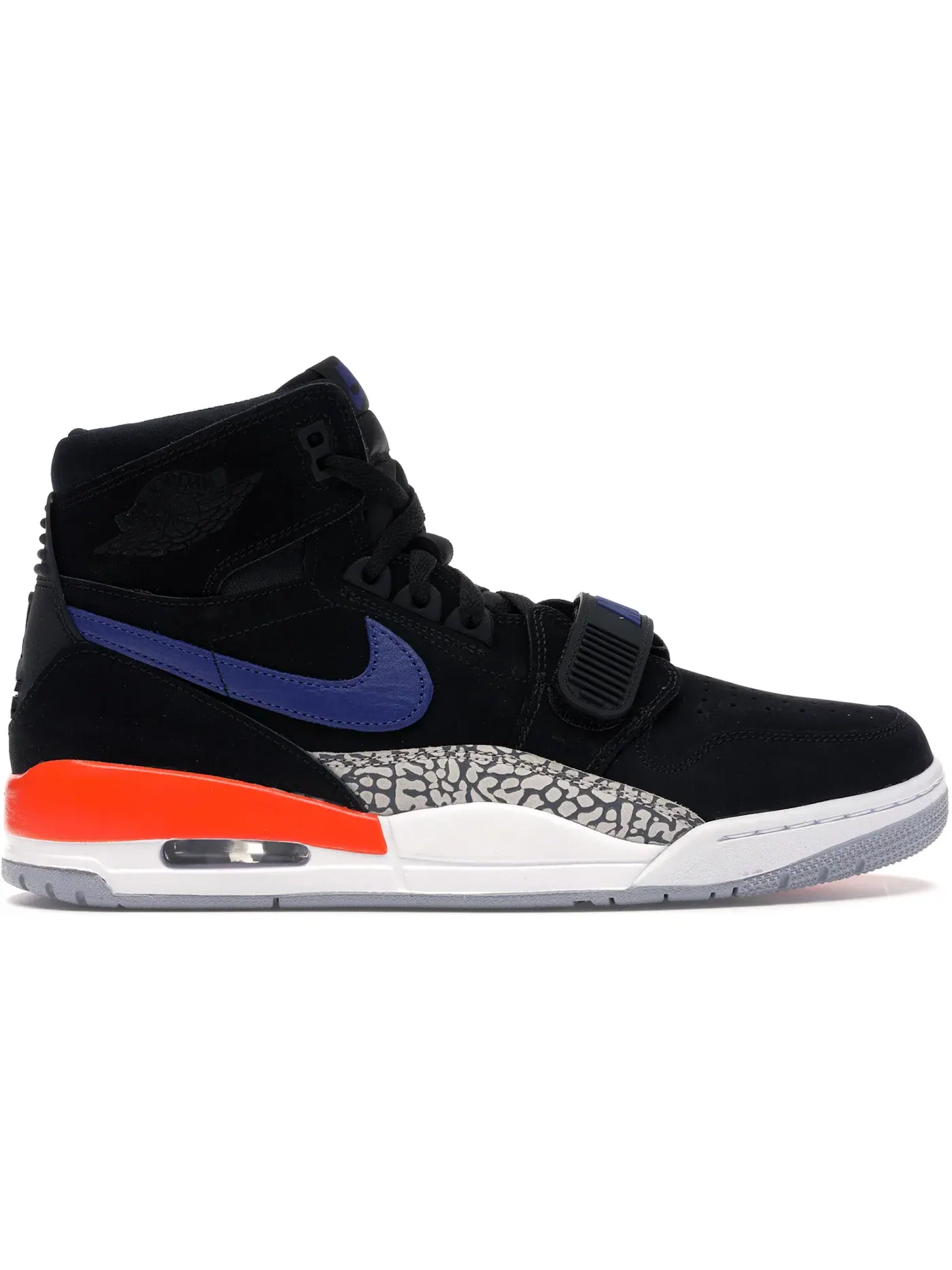 Мужские кроссовки с принтом Jordan Legacy 312 Jordan — изображение 1 из 1, черный/синий-оранжевый