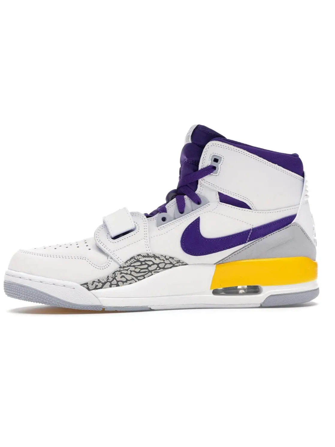 Мужские кроссовки с принтом Jordan Legacy 312 Lakers Jordan — изображение 3 из 4, белый/фиолетовый