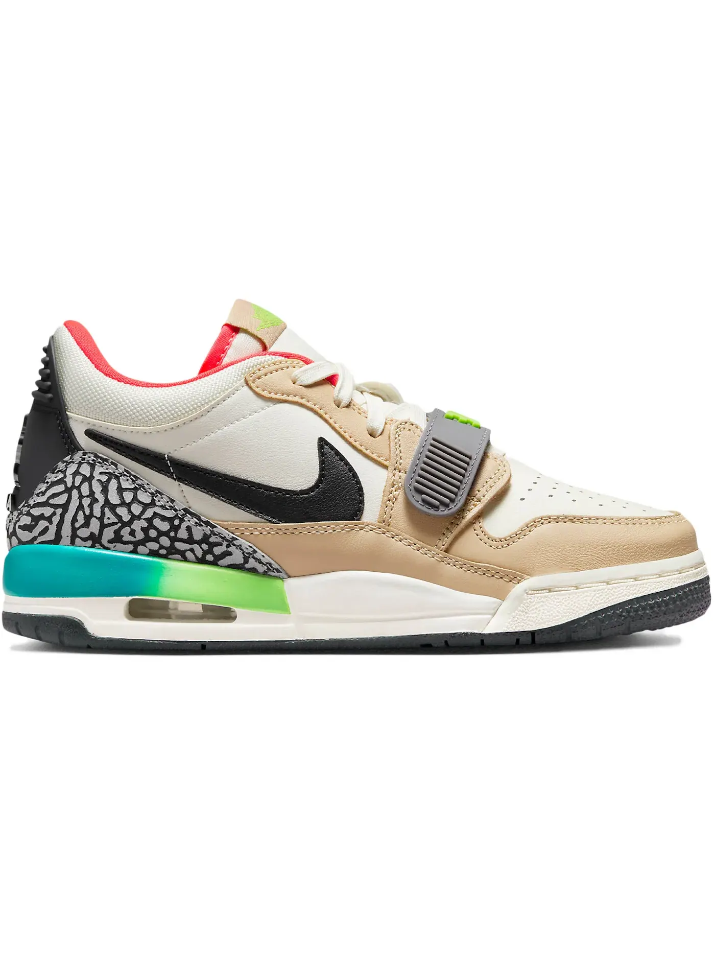 Детские кроссовки Lifestyle Jordan Legacy 312 Low Gradient (GS) Jordan — изображение 1 из 1, белый/бежевый/мульти